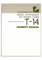 Luxman T-14-Owners-Manual